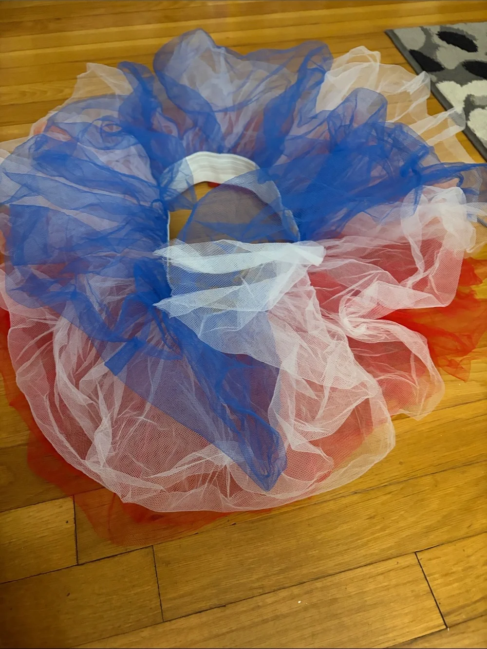 Kids Patriotic Red White Blue Tutu Costume Skirt
